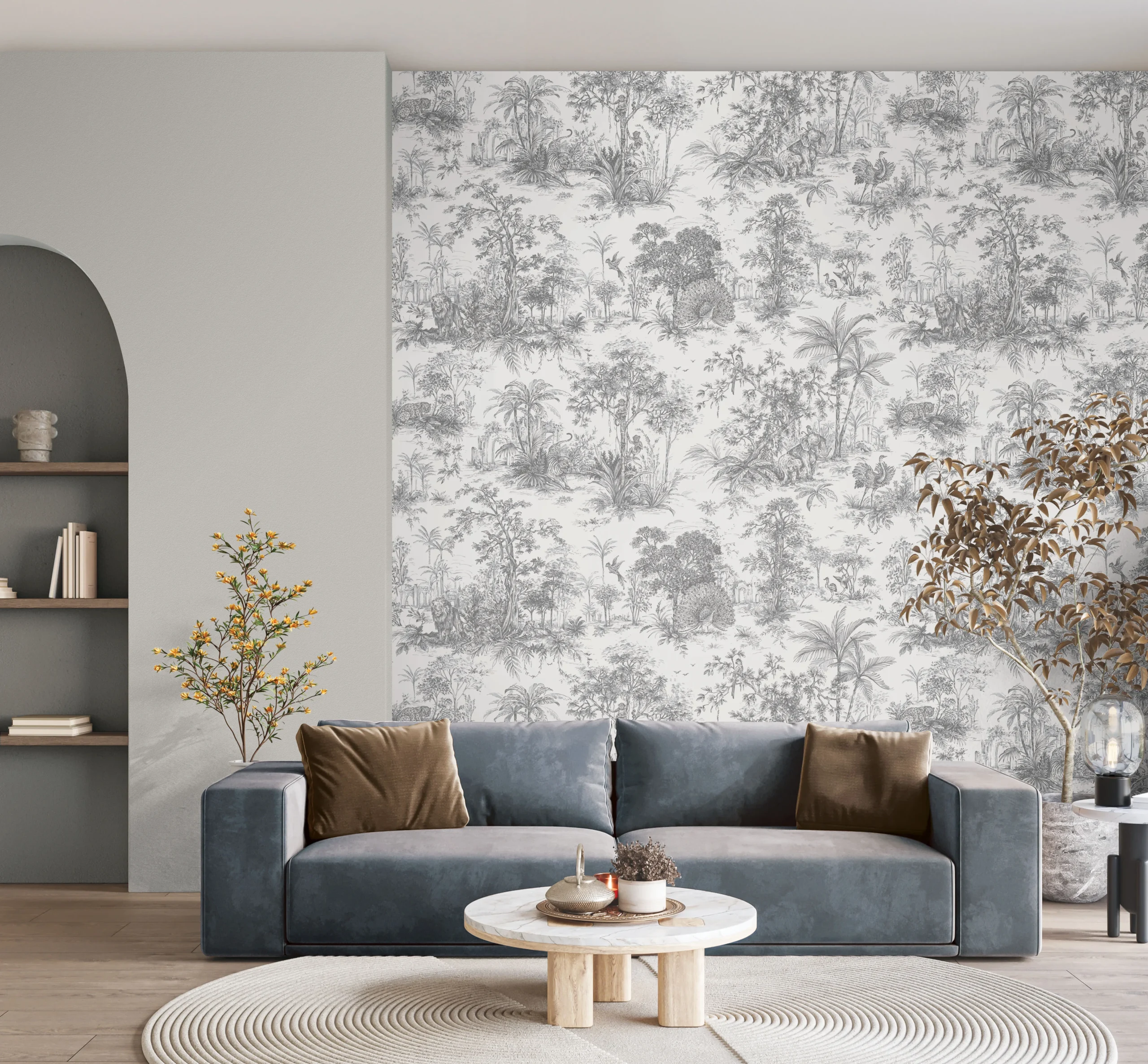 Gray Embossed Wallpaper – Understated Elegance (24207-3)